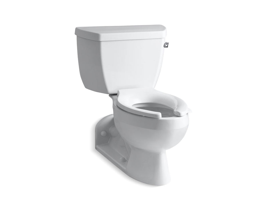KOHLER K-3554-RA Barrington Two-piece elongated toilet, 1.6 gpf, white