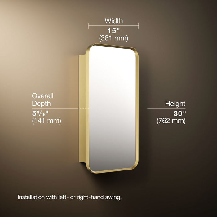 3/4 view of product with dimensions