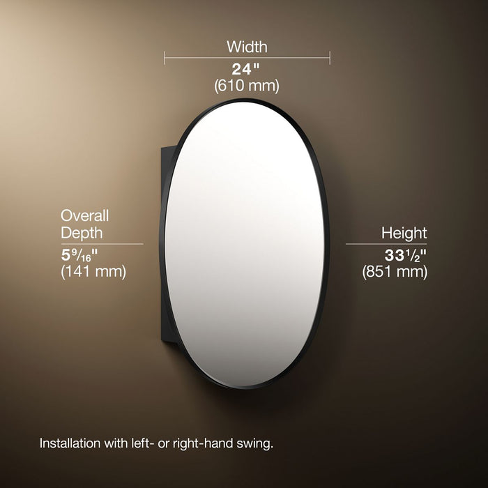 3/4 view of product with dimensions