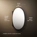 3/4 view of product with dimensions