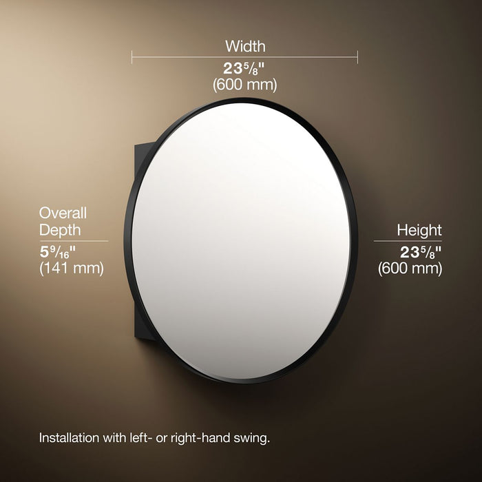 3/4 view of product with dimensions