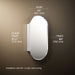 3/4 view of product with dimensions