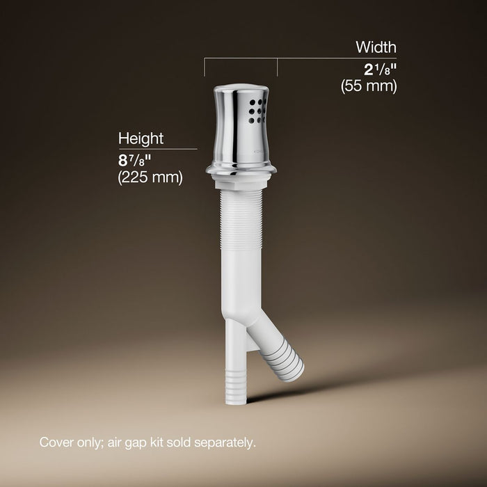 3/4 view of product with dimensions