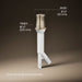 3/4 view of product with dimensions