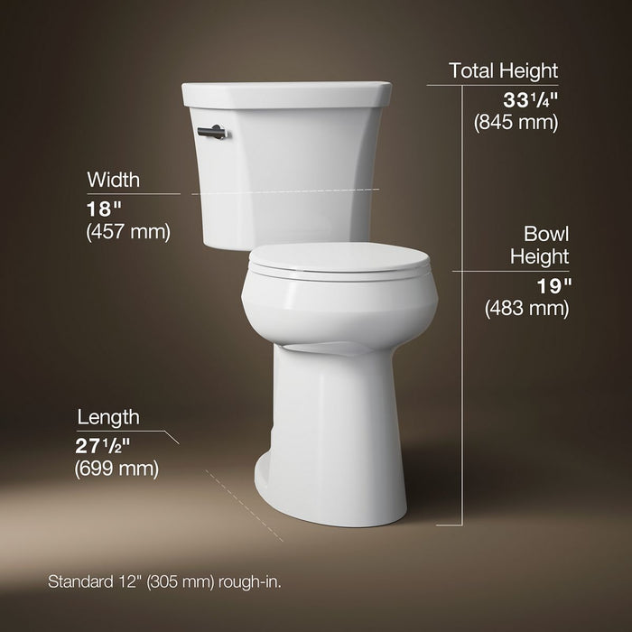 3/4 view of product with dimensions