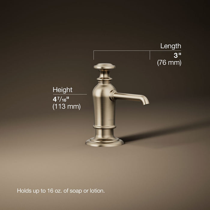 3/4 view of product with dimensions