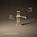 3/4 view of product with dimensions