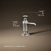3/4 view of product with dimensions