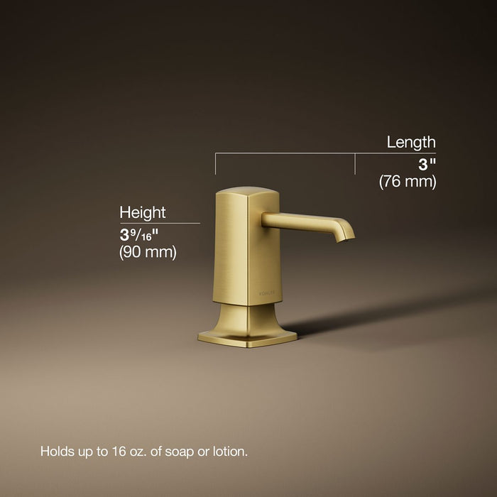 3/4 view of product with dimensions