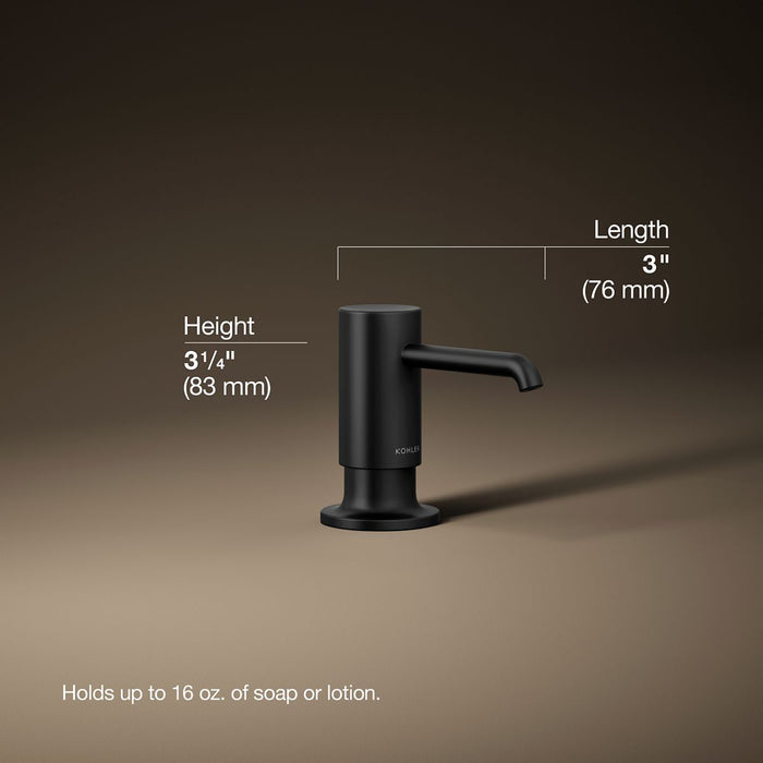 3/4 view of product with dimensions