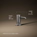 3/4 view of product with dimensions
