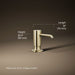 3/4 view of product with dimensions