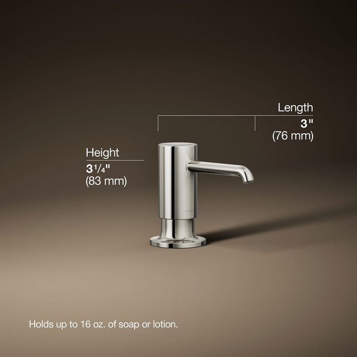 3/4 view of product with dimensions