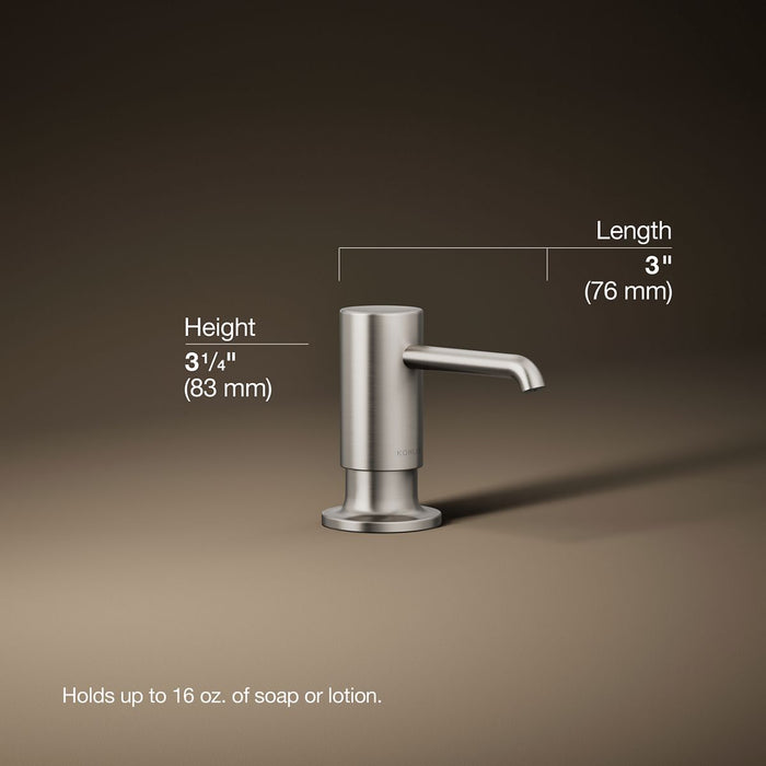 3/4 view of product with dimensions