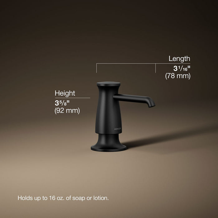 3/4 view of product with dimensions