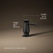 3/4 view of product with dimensions