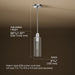 3/4 view of product with dimensions