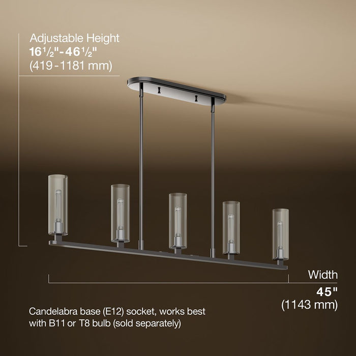 3/4 view of product with dimensions