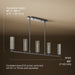 3/4 view of product with dimensions