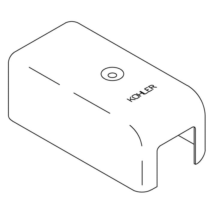 KOHLER K-36279-CP Shroud, Wall Mounted Ftg