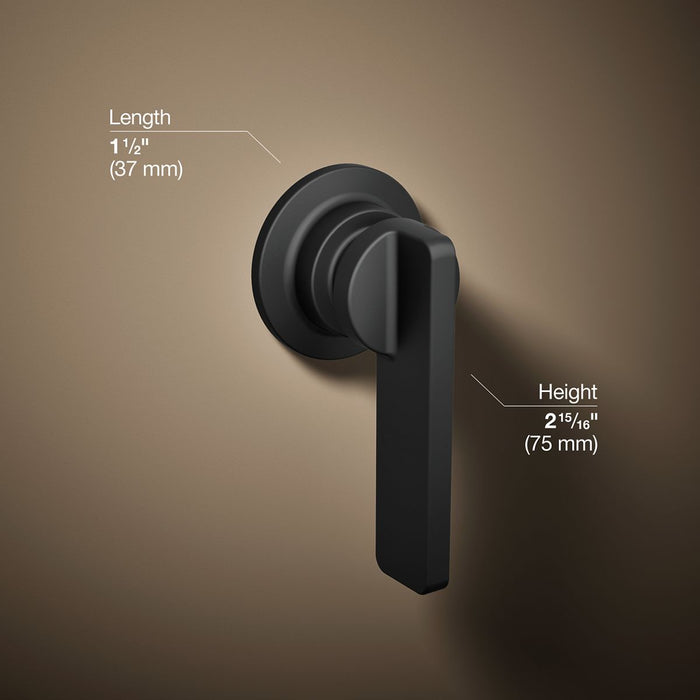 3/4 view of product with dimensions