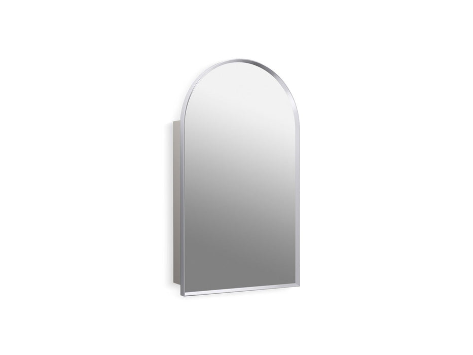 Kohler Verdera 20" x 34" arched framed medicine cabinet, left-hinged