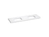 KOHLER K-36573 Silestone 73" quartz vanity top with two rectangular cutouts