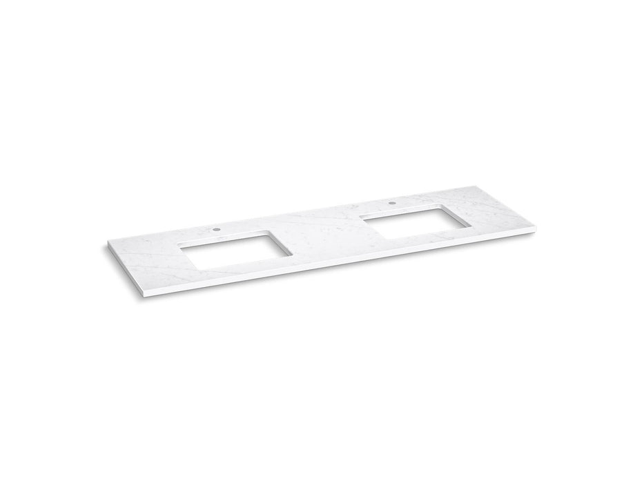 KOHLER K-36573 Silestone 73" quartz vanity top with two rectangular cutouts