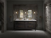 Kohler Silestone 73" quartz vanity top with two rectangular cutouts