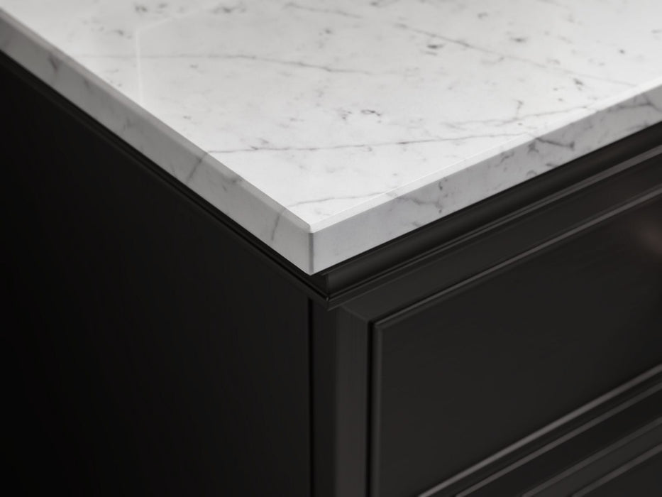 Kohler Silestone 73" quartz vanity top with two rectangular cutouts
