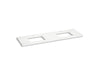KOHLER K-36573 Silestone 73" quartz vanity top with two rectangular cutouts