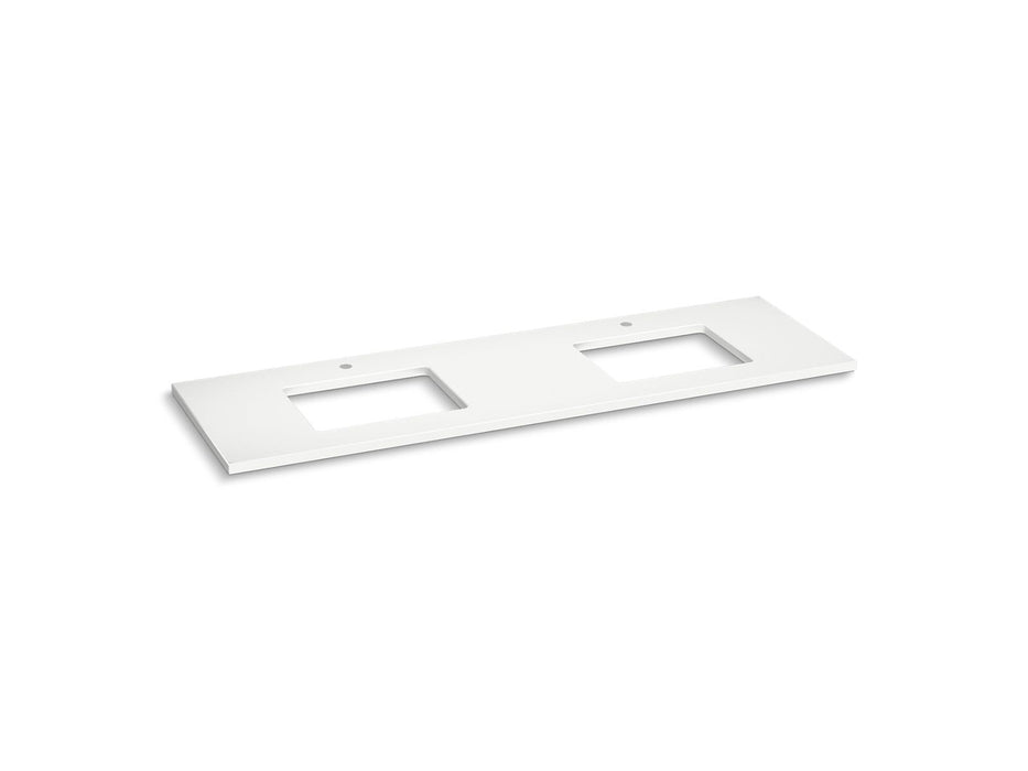 KOHLER K-36573 Silestone 73" quartz vanity top with two rectangular cutouts