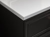 Kohler Silestone 73" quartz vanity top with two rectangular cutouts