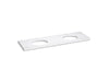 KOHLER K-36574 Silestone 73" quartz vanity top with two oval cutouts