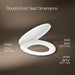 3/4 view of product with dimensions