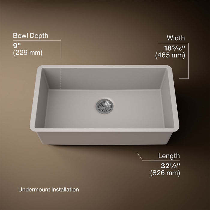 3/4 view of product with dimensions