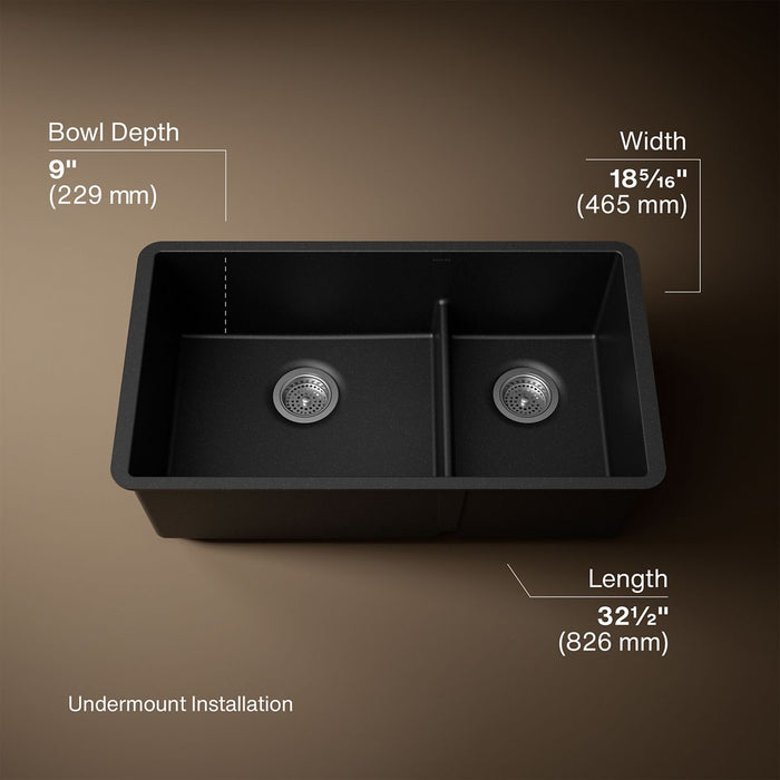 3/4 view of product with dimensions