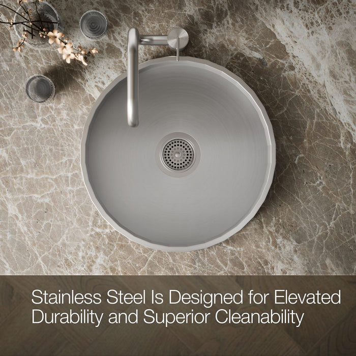 KOHLER Brinx 18-3/4" top-mount single-bowl bar sink