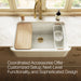 KOHLER K-36793 White Oak Cutting Board for Audrine Farmhouse Workstation Kitchen Sink