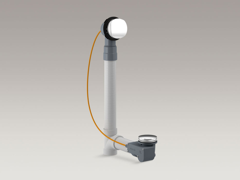 KOHLER K-37383 PureFlo Rough-in cable bath drain, PVC, 30" cable with tubing