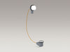 KOHLER K-37385 PureFlo Rough-in cable drain, PVC, 45" cable, less horizontal tube