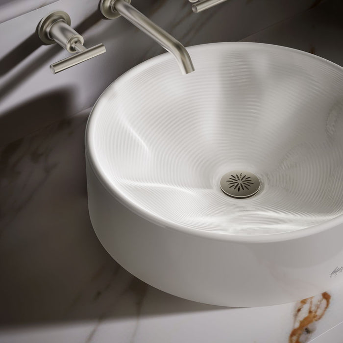 KOHLER K-37692 Rista 16-1/4" round vessel bathroom sink, no overflow