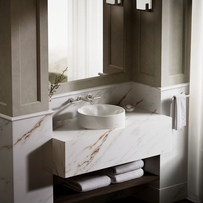 Kohler Rista 16-1/4" round vessel bathroom sink, no overflow