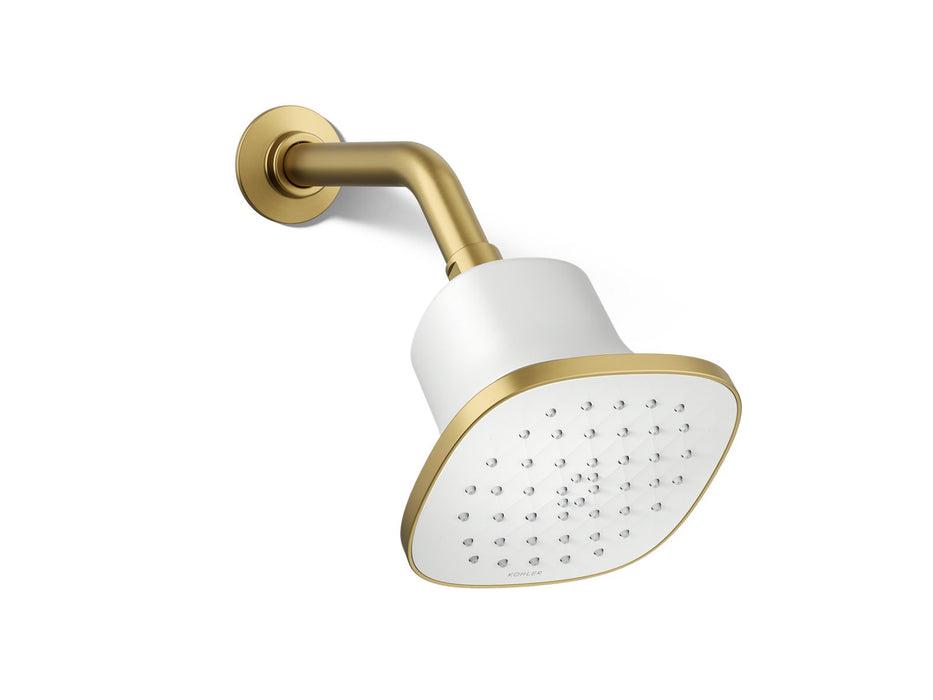 KOHLER K-37722-Y Cinq Square single-function filtered showerhead, 2.5 gpm