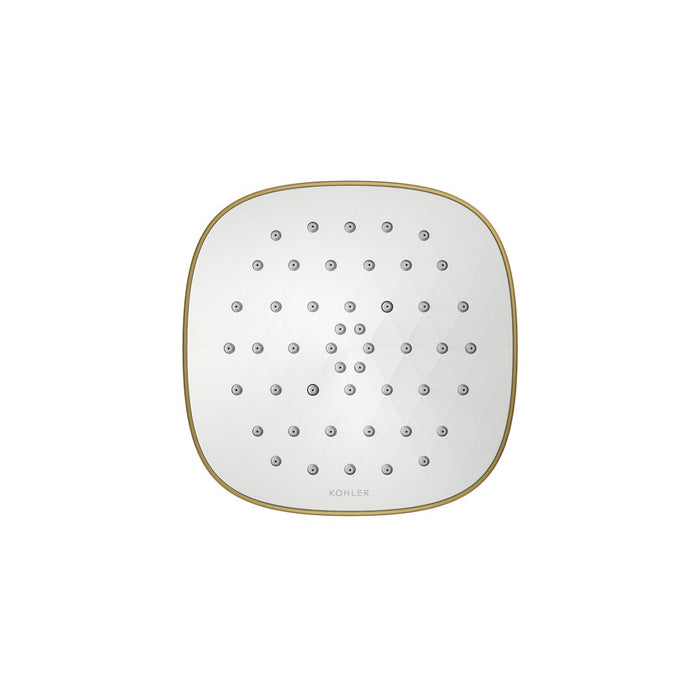 KOHLER K-37722-G Cinq Square single-function filtered showerhead, 1.75 gpm