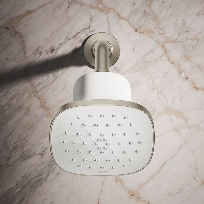 KOHLER K-37722-Y Cinq Square single-function filtered showerhead, 2.5 gpm