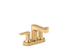 KOHLER K-37888-4 Taut Centerset bathroom sink faucet, 1.2 gpm