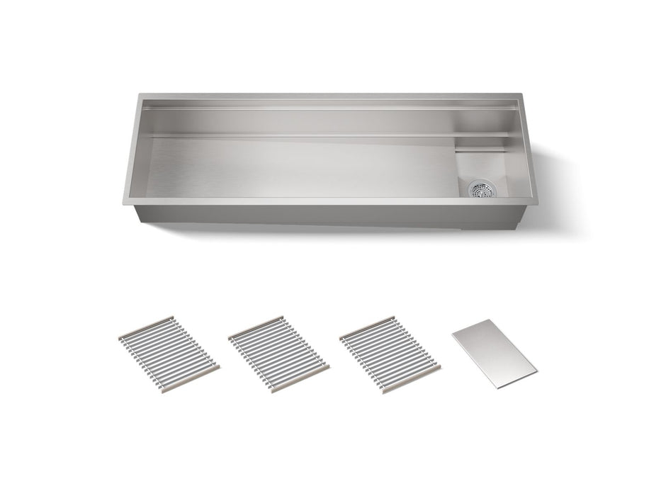 Kohler Synthos 57-3/4" undermount single-bowl kitchen sink