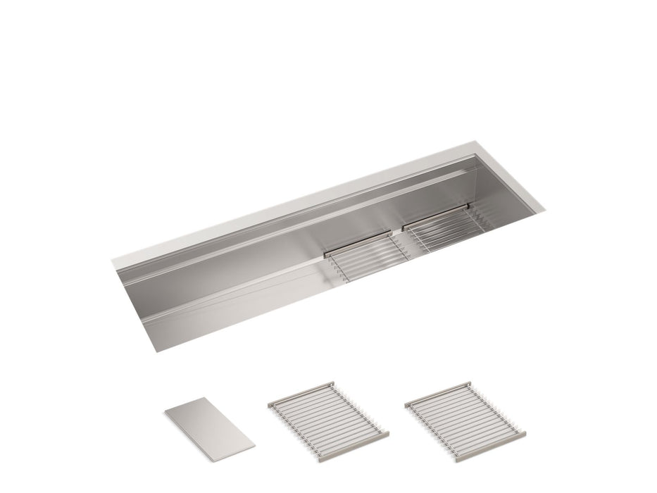 Kohler Synthos 57-3/4" undermount single-bowl kitchen sink