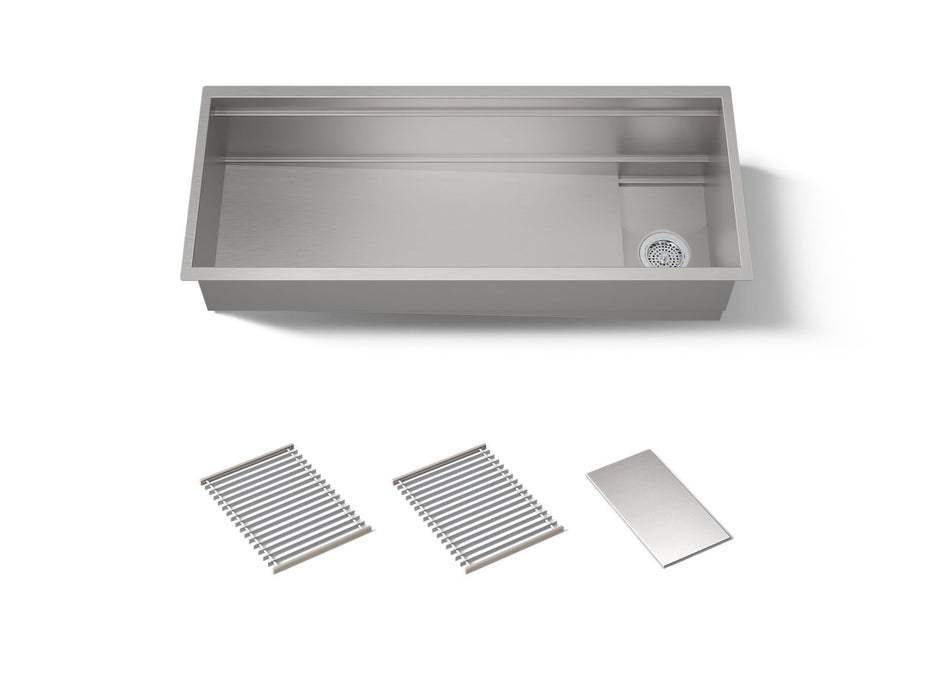 KOHLER K-37907 Synthos 45-3/4" undermount single-bowl kitchen sink